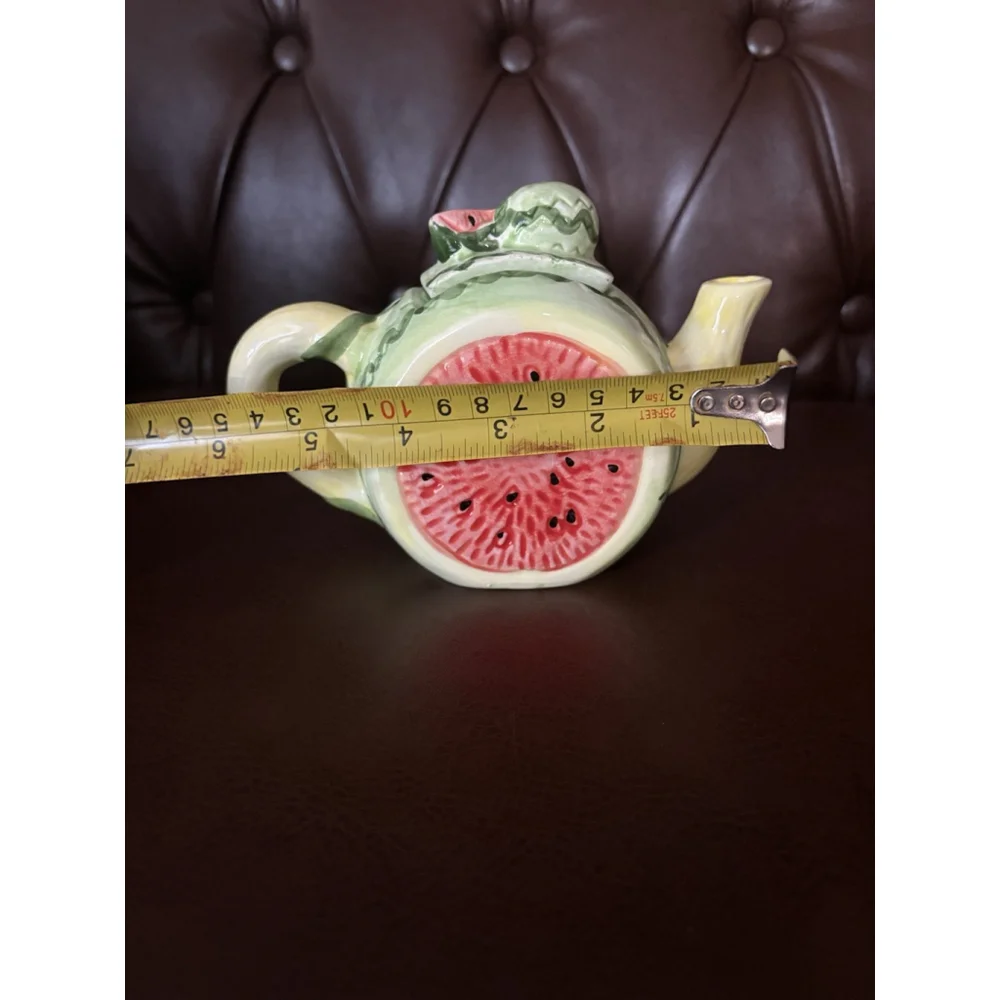 Dopamine Decor Vintage Watermelon Teapot